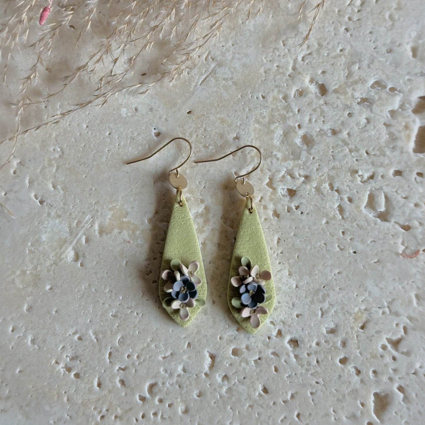 Floral | big drop earrings