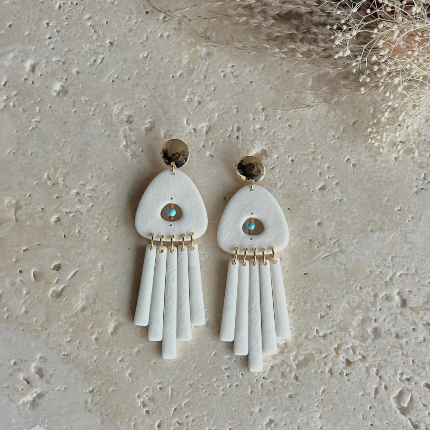 Ivory dangle earrings